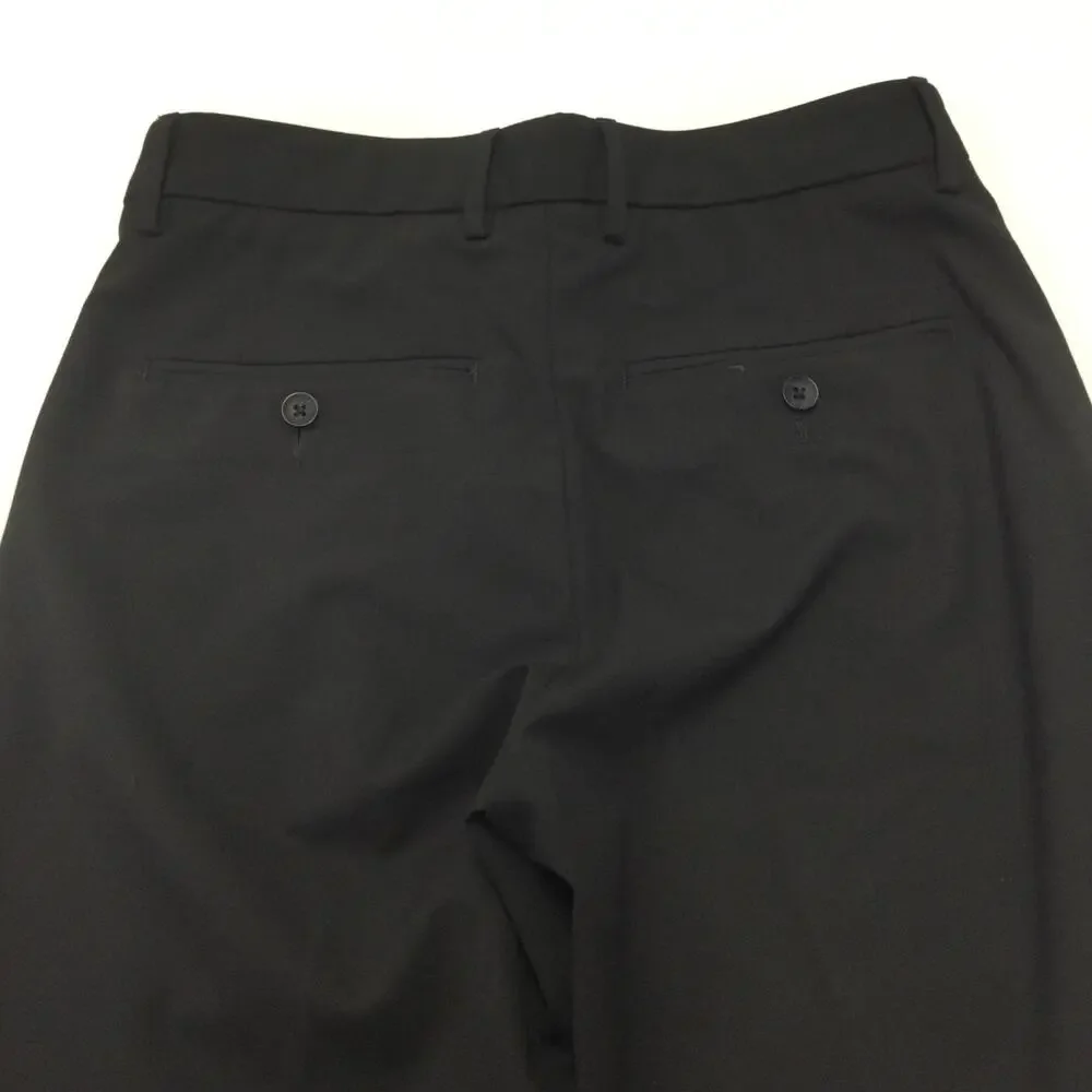 J.M. Haggar Pants Mens 29x30 Black Slim Fit Stretch Flat Front Dress Slacks